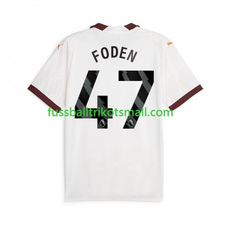 Fußballtrikots Manchester City Phil Foden 47 2023-2024 Kurzarm Auswärts-trikot kaufen